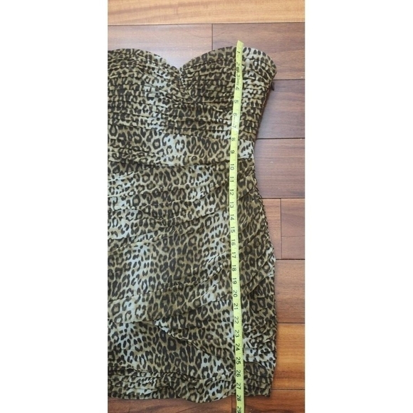 BCBGMAXAZRIA WINNIE LEOPARD PRINT DRESS Size 8 - Picture 7 of 10